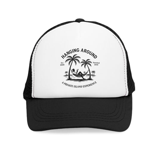 Hanging Around Mesh Hat, Beach Vibes, Summer Hat, Vacation Accessory, Trendy Headwear