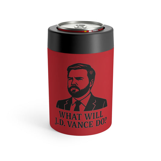 Drink Can Holder - What Will J.D. Vance Do? | Party Accessory, Gift for Sports Fans, Election Merchandise